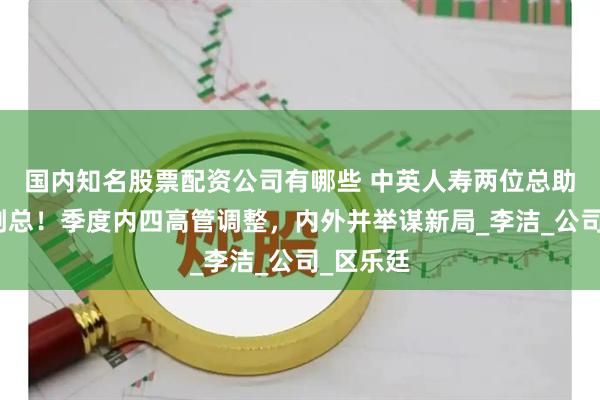国内知名股票配资公司有哪些 中英人寿两位总助晋升为副总！季度内四高管调整，内外并举谋新局_李洁_公司_区乐廷